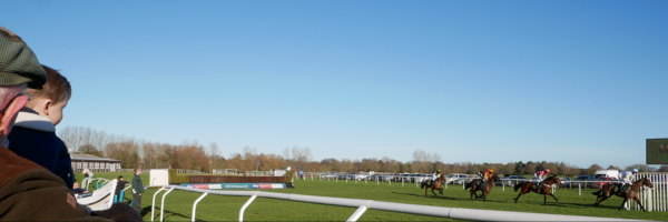 Boy watching Fakenham horse race 