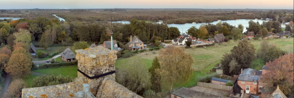 Norfolk Broads View from the sky